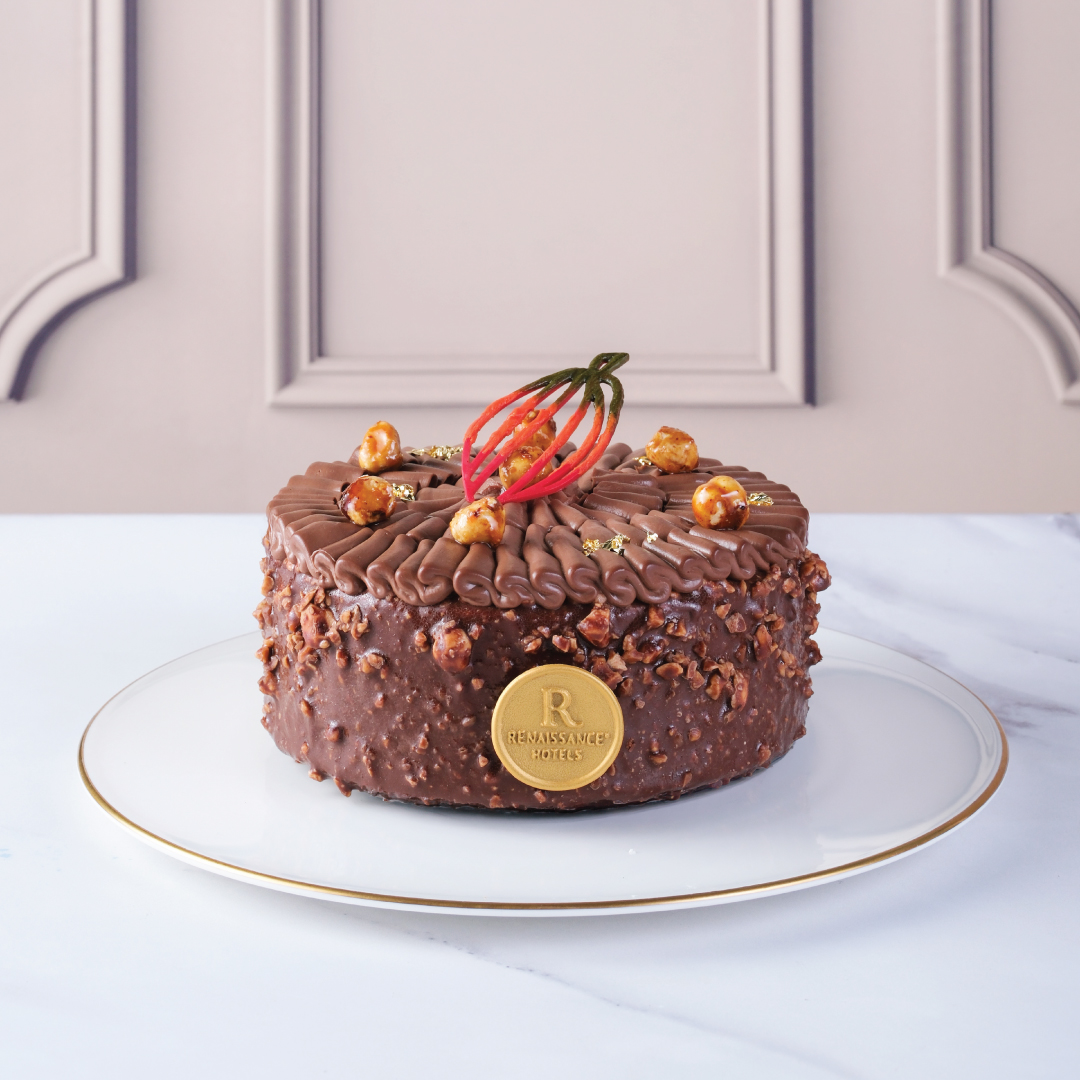 HAZELNUT PRALINE CHOCOLATE CAKE